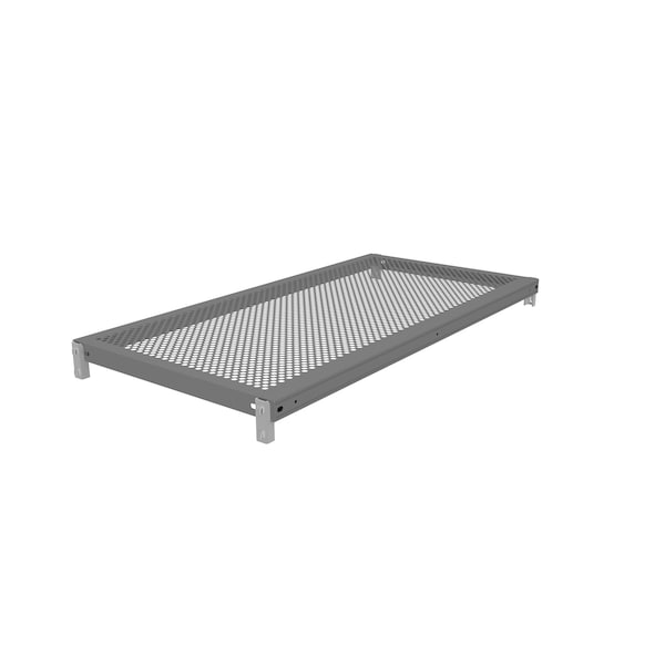 Z-Line Additional Perf. Steel Shelf W/ Clips, 36"Wx18"Dx1 5/16"H, Gry